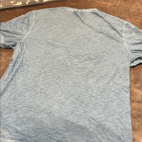 Michael Kors Blue Short Sleeve V- Neck Tee, Size XL - Picture 5 of 5